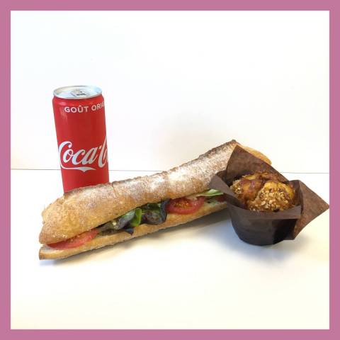 Formule Maxi Poulet curry baguette tradition