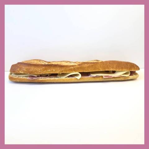 Jambon beurre fromage baguette moule