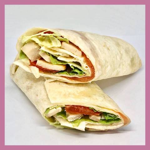 Wrap's poulet crudits