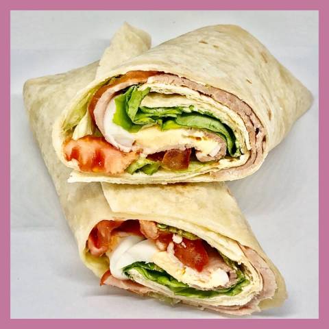 Wrap's jambon oeuf crudits